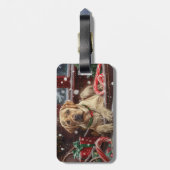 ラブラドールドッグクリスマスフェスティバル ラゲッジタグ (裏面縦)