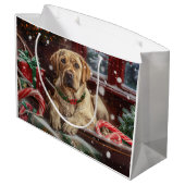 ラブラドールドッグクリスマスフェスティバル ラージペーパーバッグ (裏面アングル)