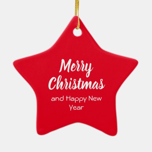 ラブラドールドッグシルエットグリーンボウクリスマス セラミックオーナメント (裏面)