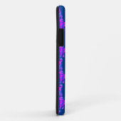 ラブラドールドッグシルエットピンクモノグラムブルー Case-Mate iPhoneケース (裏面/右)