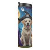 ラブラドールドッグズパンプキンハロウィンおもしろい タンブラー (回転右)