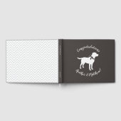 ラブラドールドッグテーマベビーシャワー男女兼用 ゲストブック (全面)