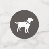 ラブラドールドッグテーマベビーシャワー男女兼用 コンフェッティ (スモール正面)