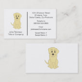 ラブラドールドッグデザイン搭乗ケネル 名刺 (正面/裏面)