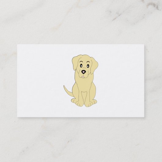 ラブラドールドッグデザイン搭乗ケネル 名刺 (裏面)
