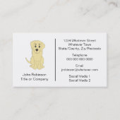 ラブラドールドッグデザイン搭乗ケネル 名刺 (正面)