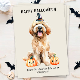 ラブラドールドッグハッピーハローウィン シーズンカード