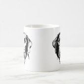 ラブラドールドッグパーソナライズされたスケッチ コーヒーマグカップ (中央)