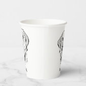 ラブラドールドッグパーソナライズされたハンドスケッチ 紙コップ (右)