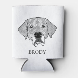 ラブラドールドッグパーソナライズされたハンドスケッチ 缶クーラー