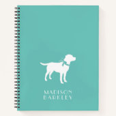 ラブラドールドッグブラックラボパピー ノートブック (正面)