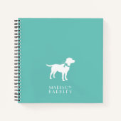 ラブラドールドッグブラックラボパピー ノートブック (正面)