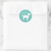 ラブラドールドッグブラックラボパピー ラウンドシール (バッグ)