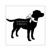 ラブラドールドッグブラックラボパピー ラバースタンプ (インプリント)