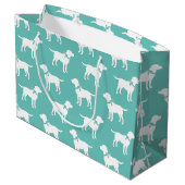 ラブラドールドッグブラックラボパピー ラージペーパーバッグ (裏面アングル)