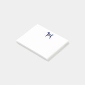 ラブラドールドッグブリードシルエットコロラド州旗 ポストイット (アングル)