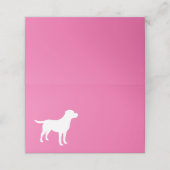 ラブラドールドッグベイビーシャワーガールラボピンク プレイスカード (外部開封)