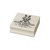 ラブラドールドッグメリークリスマス差出人住所 ラバースタンプ (スタンプ)