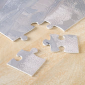 ラブラドールドッグライディングオートバイクリスマス ジグソーパズル (側面)