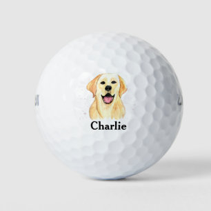 ラブラドールドッグレトリエバーペットキュート子犬モノグラム ゴルフボール