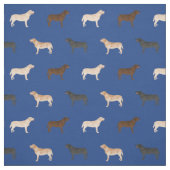 ラブラドールドッグ王室のブルー ファブリック (見本)