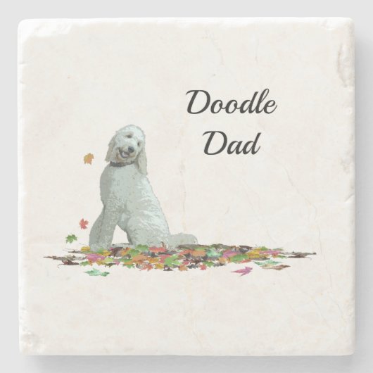 ラブラドールドッグ葉インストーンコースター ストーンコースター (正面)