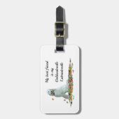 ラブラドールドッグ葉インラゲッジタグ ラゲッジタグ (正面縦)