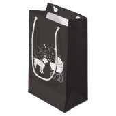 ラブラドールドッグ赤ちゃんシャワーラボグレ男女兼用イ スモールペーパーバッグ (正面アングル)