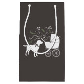 ラブラドールドッグ赤ちゃんシャワーラボグレ男女兼用イ スモールペーパーバッグ (正面)