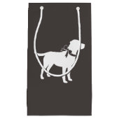 ラブラドールドッグ赤ちゃんシャワーラボグレ男女兼用イ スモールペーパーバッグ (正面)