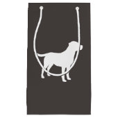 ラブラドールドッグ赤ちゃんシャワーラボグレ男女兼用イ スモールペーパーバッグ (正面)