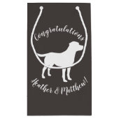 ラブラドールドッグ赤ちゃんシャワーラボグレ男女兼用イ スモールペーパーバッグ (裏面)