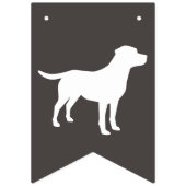 ラブラドールドッグ赤ちゃんシャワーラボグレ男女兼用イ バンティングフラッグ (第2の旗)