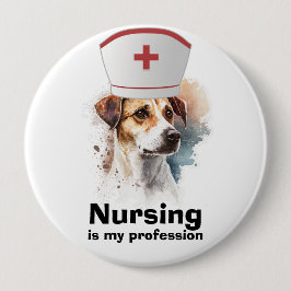 ラブラドールナース犬の恋人、ナース日 缶バッジ