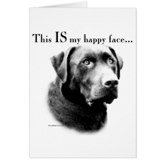 ラブラドールハッピー顔 (正面)