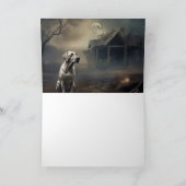 ラブラドールハロウィンホラー カード (内部)