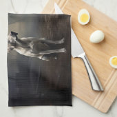 ラブラドールハロウィンホラー キッチンタオル (四つ折り)