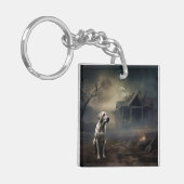 ラブラドールハロウィンホラー キーホルダー (正面左)