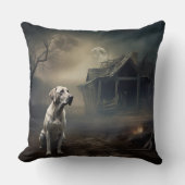 ラブラドールハロウィンホラー クッション (正面)