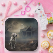 ラブラドールハロウィンホラー ペーパープレート (パーティー)