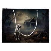 ラブラドールハロウィンホラー ラージペーパーバッグ (裏面)