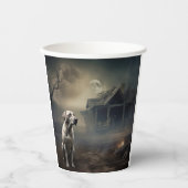 ラブラドールハロウィンホラー 紙コップ (正面)