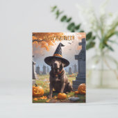 ラブラドールハロウィーン シーズンポストカード (スタンド正面)