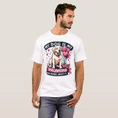 ラブラドールバルーンバディ – バレンタイン犬 Tシャツ (正面フル)