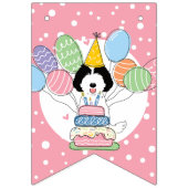 ラブラドールバースデーパーティーバンティングフラッグ バンティングフラッグ (第1の旗)