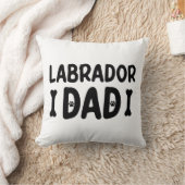 ラブラドールパパおもしろい犬引用文 クッション (ブランケット)