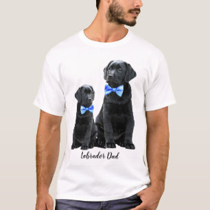 ラブラドールパパ- Black Lab Faters Day Cute Dog Tシャツ