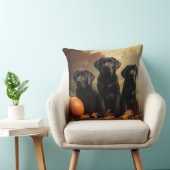 ラブラドールパピーオータムデライトカボチャ クッション (椅子)