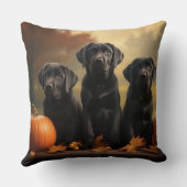 ラブラドールパピーオータムデライトカボチャ クッション (裏面)