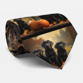 ラブラドールパピーオータムデライトカボチャ ネクタイ (ロール)